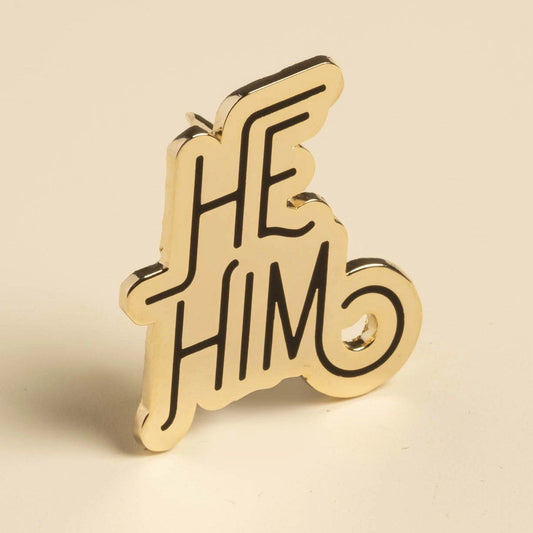 He/Him Pin