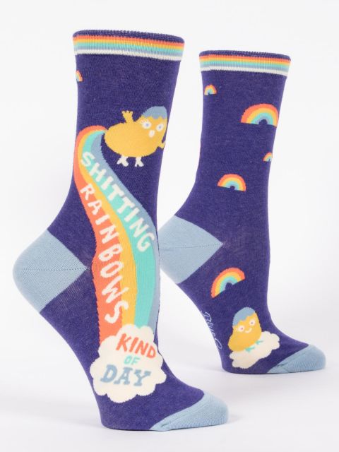 Shitting Rainbows women's socks