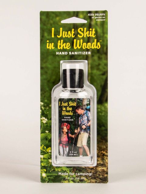 Shit in the woods hand sanitizer