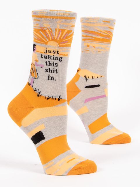 Just Taking This Shit In women's socks