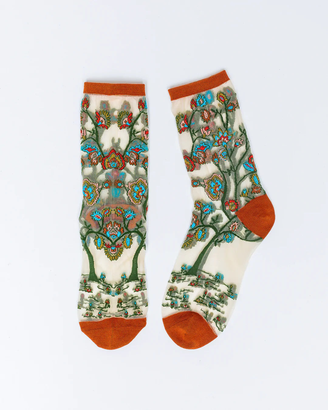 Tree of Life Sheer Socks