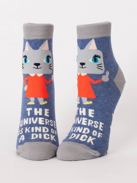 Universe is kind of a dick women's ankle socks
