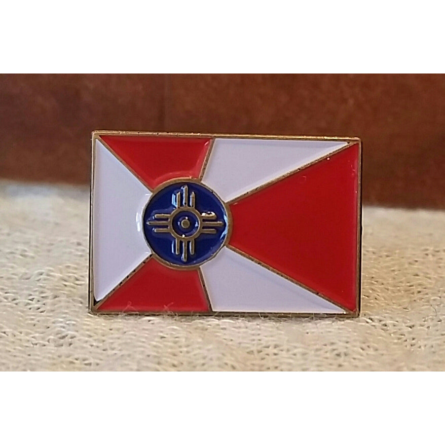 Wichita flag lapel pin