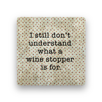 Wine stopper coaster