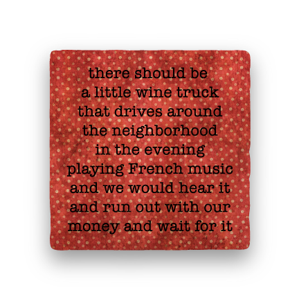 Wine truck coaster